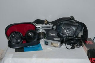 Yashica Electro 35 GSN,  35mm Rangefinder Film Camera,  Lenses,  Flash 2