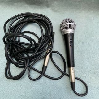 Shure Cardioid Dynamic Microphone Pg48 Vintage Cable Professional On Off Switch