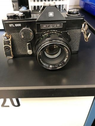 Argus Stl1000 Slr Camera With Cosinon 50mm F=1.  8 Lens Black