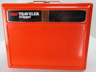 Vintage Zebco Traveler Tripper 2450 Portable Propane Barbequer Orange Bbq S