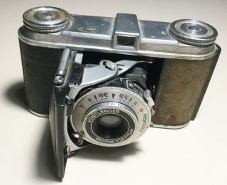 Vintage Voigtlander Prontor Ii Film Camera W/ Skopar 1:3,  5 F=5cm