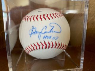 Mets Hall Of Famer Gary Carter Signed Baseball With Hof 03 - Jsa Authenticated