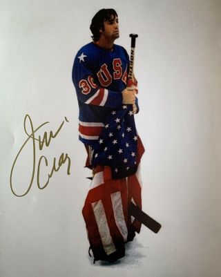 Jim Craig Signed 8x10 Photo Pic Usa Olympics Hockey Auto