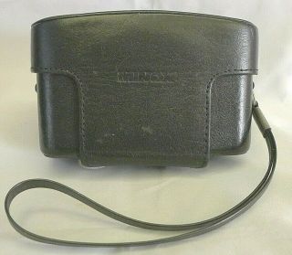 Minox 35 Series Film Camera 2 Part Ever - Ready Snap Black Leather Case Aa