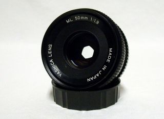 Oem Yashica Ml F/1.  9 50mm Prime Lens Slr Film Camera Dslr Y/c Contax W/cap