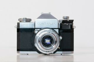 Zeiss Ikon Contaflex Iv 864/24 Slr 35mm Camera With Tessar 50mm F/2.  8 Lens