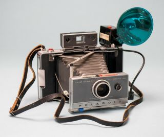 Polaroid Automatic 100 Land Camera W Case Flash
