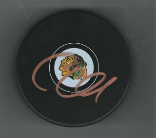 Corey Crawford Chicago Blackhawks Signed Autographed Hockey Puck