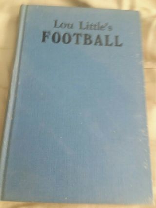 Lou Little Autographed Book Football 1930s Jack Kerouac Coach Hall Of Famer