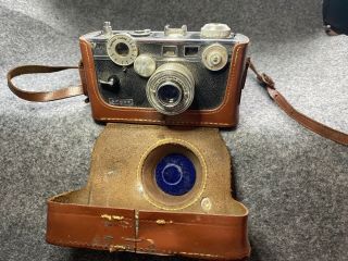 Vintage Argus C3 Camera 35mm Film Rangefinder With Leather Case