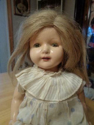 Vintage Composition & Cloth Effanbee Rosemary Doll 19 " Tlc