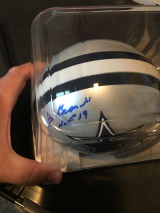 Gil Brandt HOF 19 Dallas Cowboys Autographed Signed mini - helmet TriStar Auto 2