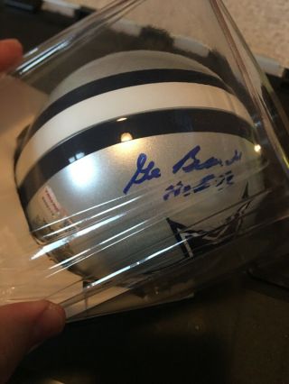 Gil Brandt HOF 19 Dallas Cowboys Autographed Signed mini - helmet TriStar Auto 3