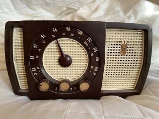 Vintage Antique Zenith Am - Fm Tube Radio Y - 723,  1956 Am Fm Mid - Century