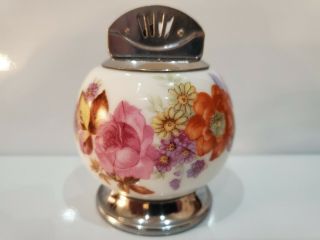 Vintage Automatic Hand Painted Table Lighter Occupied Japan Asr 1765.  39