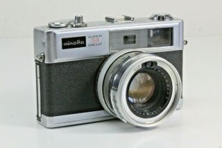 Vintage Minolta Hi - Matic 11 3 Circuit,  Rokkor - PF 1:1.  7,  45mm Lens. 2