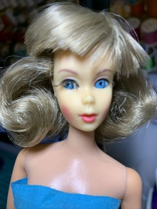 1967 Barbie Twist N Turn 1160 Tnt Go Go Co Co (med Brown Hair)