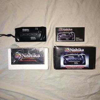 Nishika N9000 3d Camera 35mm Quadra Lens System Point And Shoot Gif - 4 Lenses