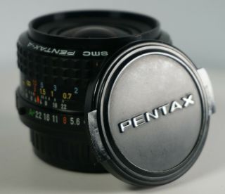 Pentax Camera Smc Pentax - A 28mm F/2.  8 Mf Lens K Mount W/ Caps 520014 Japan