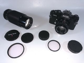 Ricoh Xr - 1 Bundle: Vintage 35mm Camera,  Vivitar Series 1 70 - 210mm Lens & Filters