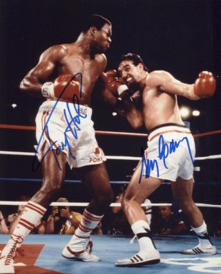 Larry Holmes,  Gerry Cooney Signed 8x10 Auto Autograph Boxing Heavyweight Champ