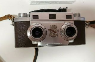 Vintage Revere Stereo 33 35mm Film Camera W Wollensak Amaton 35mm Lens