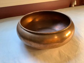 Vintage Revere Rome Ny - Arts And Crafts Style - Copper (bulb Forcing) Bowl - 1930’s