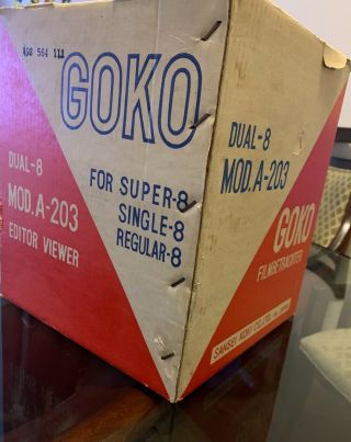 Goko A - 203 Dual 8 Film Movie Editor Viewer,  Single & Regular 8mm