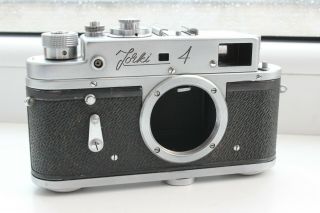 Zorki 4 M39 Ussr Rangefinder Film Camera Export Version Body