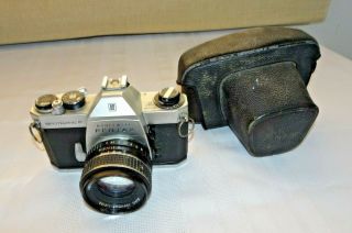 Vintage Honeywell Pentax Spotmatic F Camera W/ Smc Takumar Lens