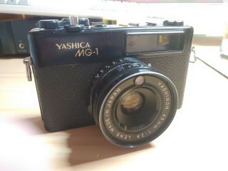 Yashica Mg - 1 Rangefinder 35mm Film Camera Light Seals Pod Fixed