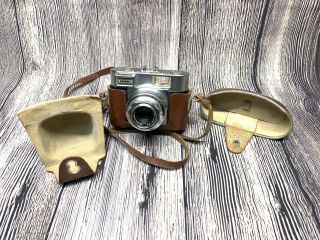 Voigtlander Vitomatic 1 35mm Rangefinder Camera Made In Germany Vgc Leather Case