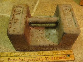 2 Vintage R.  S.  Co 30 Lb Scale Calibration Test Weight Dumbell