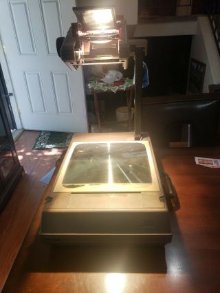 Vintage 3m Overhead Projector Folding Briefcase Portable Complete