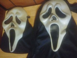 Vintage Funworld Easter Unlimited Scream Ghostface Mask 2011 & Half Mask