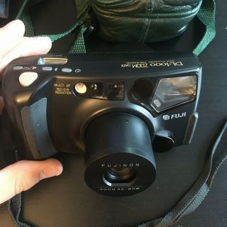 Fuji Fujinon DL - 1000 Zoom Date 35 - 80 mm 35mm Point,  Shoot Film Camera w/ 3