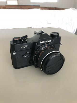 Vintage Mamiya Nc1000 Slr Film Camera Body With 50mm F1.  7 Lens