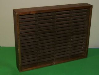 Vintage Napa Valley Wooden Cassette Rack Holder Holds 80 Tapes Wood Exc