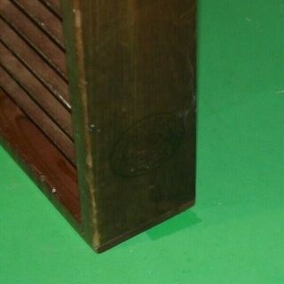vintage NAPA VALLEY WOODEN CASSETTE RACK holder HOLDS 80 TAPES wood EXC 2