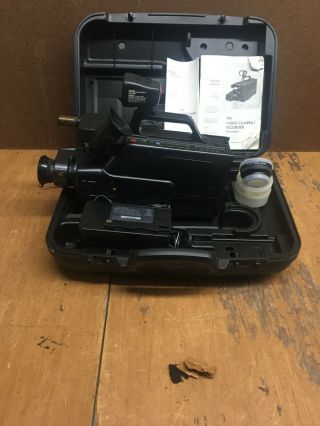 Sears Lxi Series Vhs Camcorder W/ Case And Accessories.  Model 934.  53795190