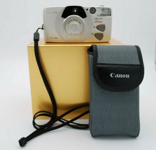 Canon Sure Shot 85 Zoom 35mm Point & Shoot Film Camera & Carry Case Japan