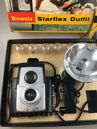 VTG Kodak Brownie Starflex Camera Outfit Flashbulbs Box Vintage 2