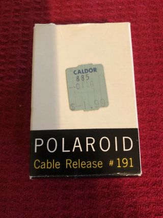 Polaroid Cable Shutter Release 191 For Polaroid Land Camera