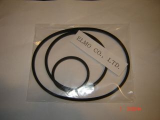 Elmo St - 1200d Belt Set 8 Sound Projector 3 Belt Set Motor & Reel Belts