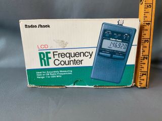 Vintage Radio Shack 22 - 305 Rf Frequency Counter 1mhz - 1.  3ghz