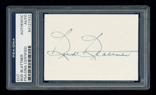Bud Buddy Blattner Signed Cut Psa/dna Autographed Abc Tv Game Of The Week