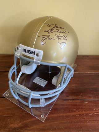 Brian Kelly Signed Notre Dame Irish Football Helmet