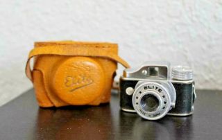 Vintage Sub - Miniature Spy Camera Elite Mini Camera With Case - Made In Japan