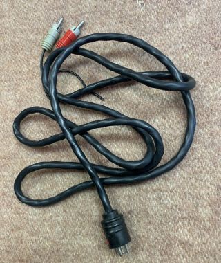 Vintage Empire 598 Turntable Tone Arm Cable Connector Rca Plugs Ground