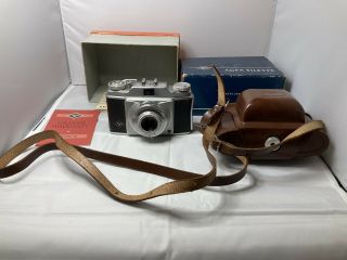 Vintage Agfa Silette Pronto Apotar Camera With Leather Case